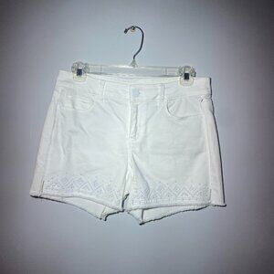 White House Black Market White Shorts Size 0